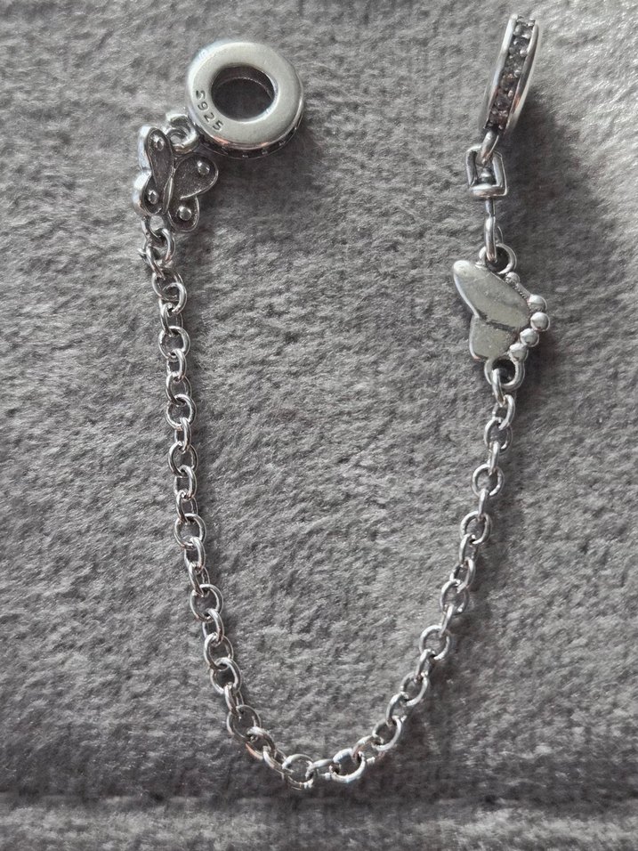 kelebekler güvenlik zinciri charm - Görsel 3