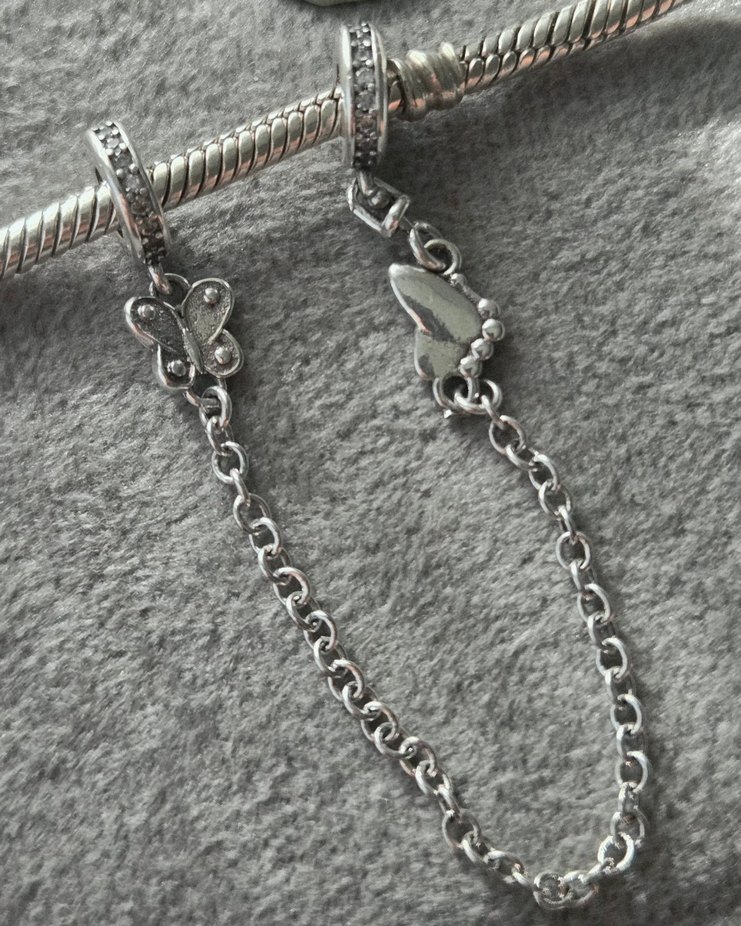 kelebekler güvenlik zinciri charm - Görsel 2