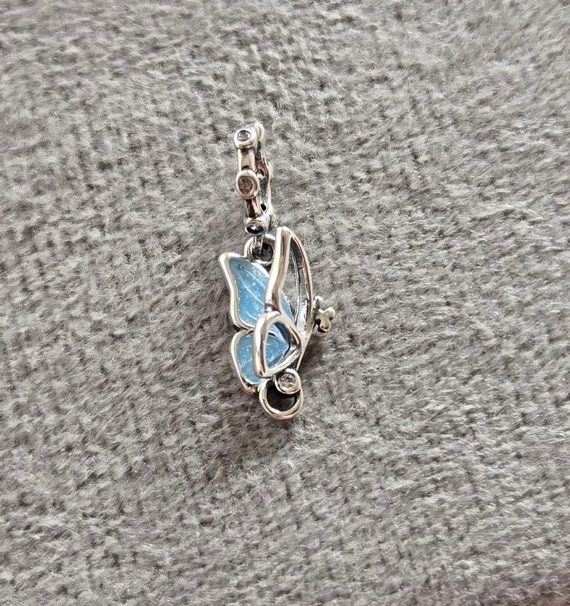 New mavi kelebek charm - Görsel 4