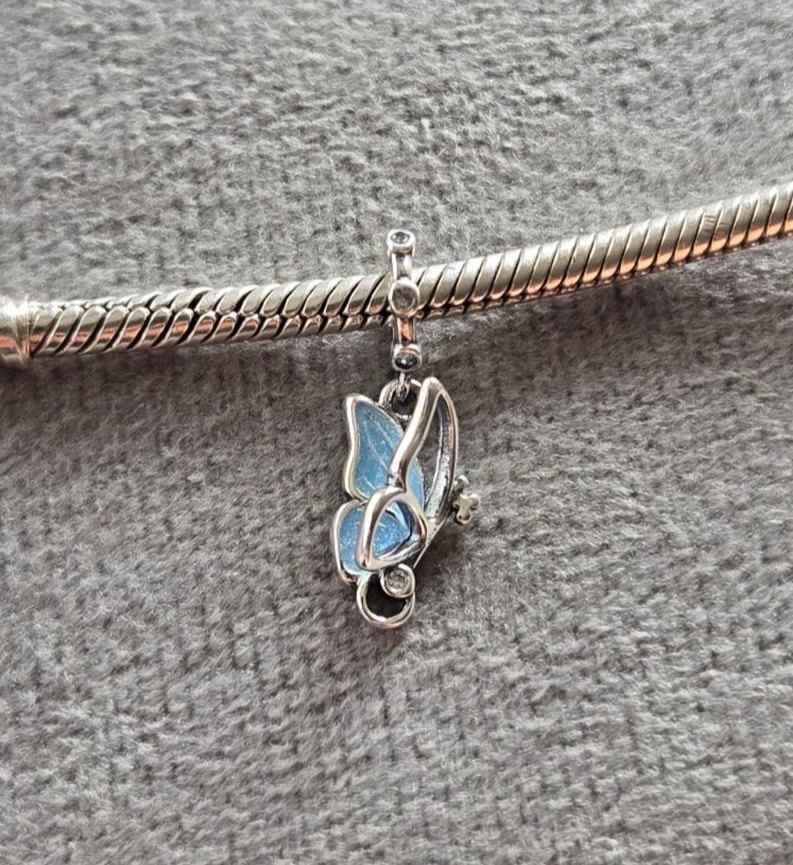 New mavi kelebek charm - Görsel 2