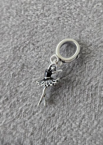 dans eden balerin gümüş charm - Görsel 4