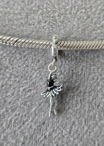 dans eden balerin gümüş charm - Görsel 6