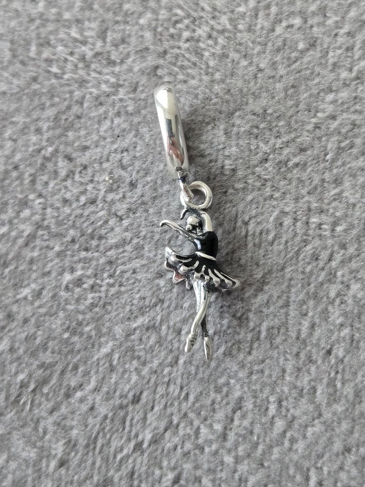 dans eden balerin gümüş charm - Görsel 5