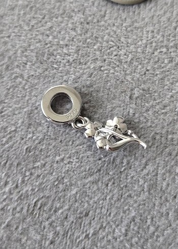 parıltılı mavi çiçekler charm - Görsel 5