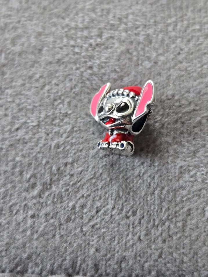 stich angel gümüş charm - Görsel 4