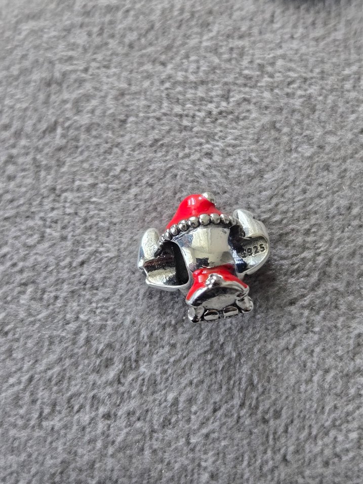 stich angel gümüş charm - Görsel 5