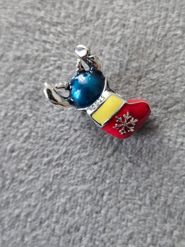 yeni yıl çorabı stitch charm - Görsel 4