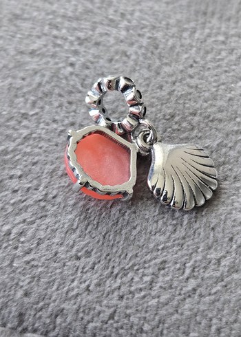 pembe midye gümüş charm - Görsel 4