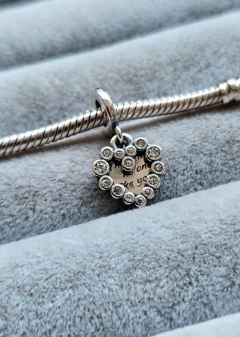 ışıltılı kalp çift sallantılı charm - Görsel 2