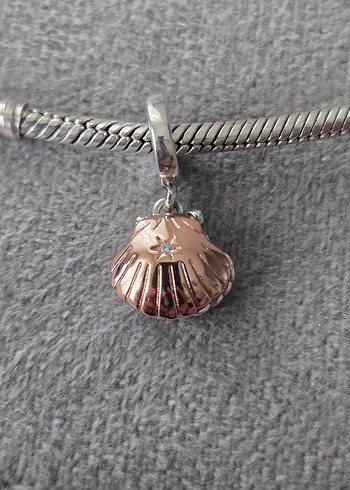 incili istiridye gümüş charm - Görsel 2