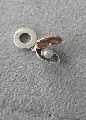 incili istiridye gümüş charm - Görsel 4