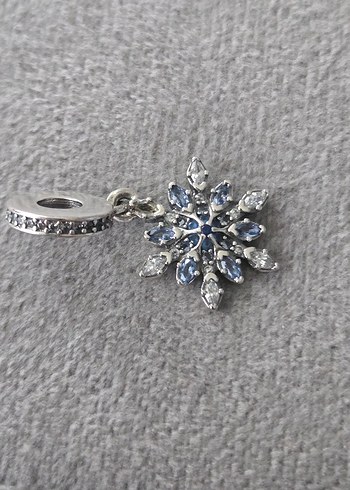 ışıltılı mavi kar tanesi charm - Görsel 4
