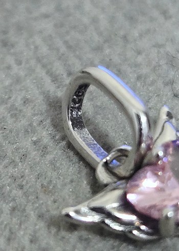 kanatlı pembe kalp me charm - Görsel 6