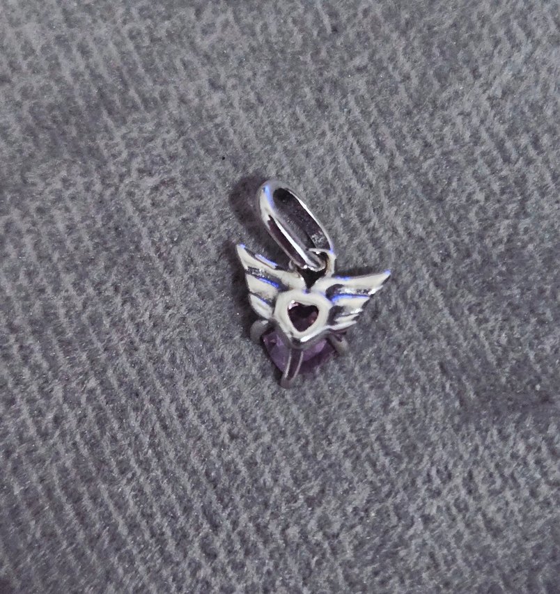 kanatlı pembe kalp me charm - Görsel 5