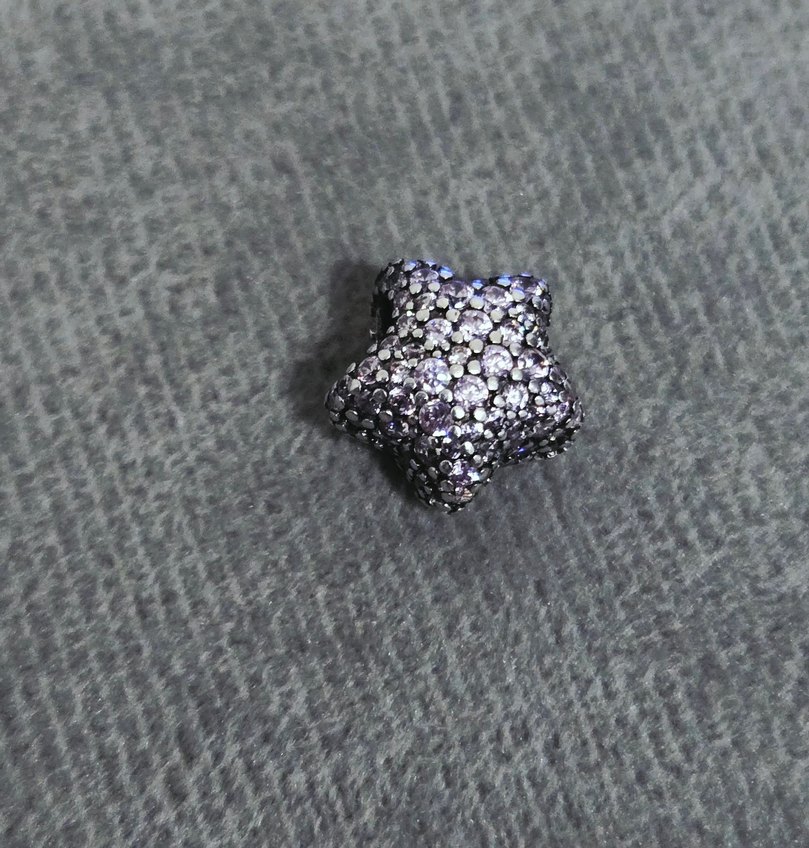 ışıltılı pave pembe yıldız charm - Görsel 4
