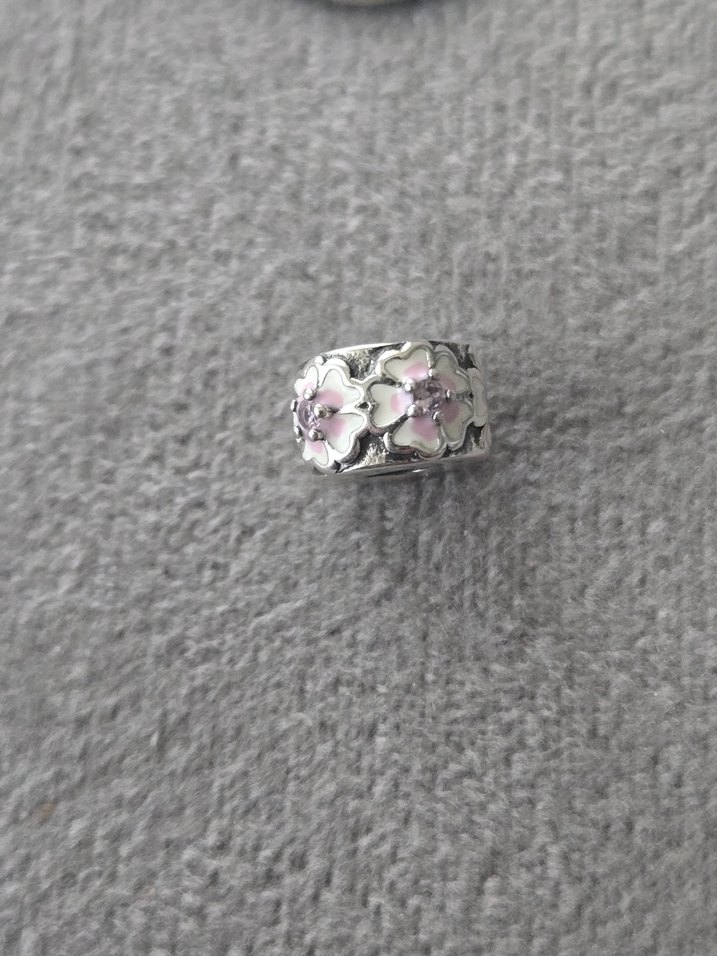 pembe çiçekler klips charm - Görsel 4