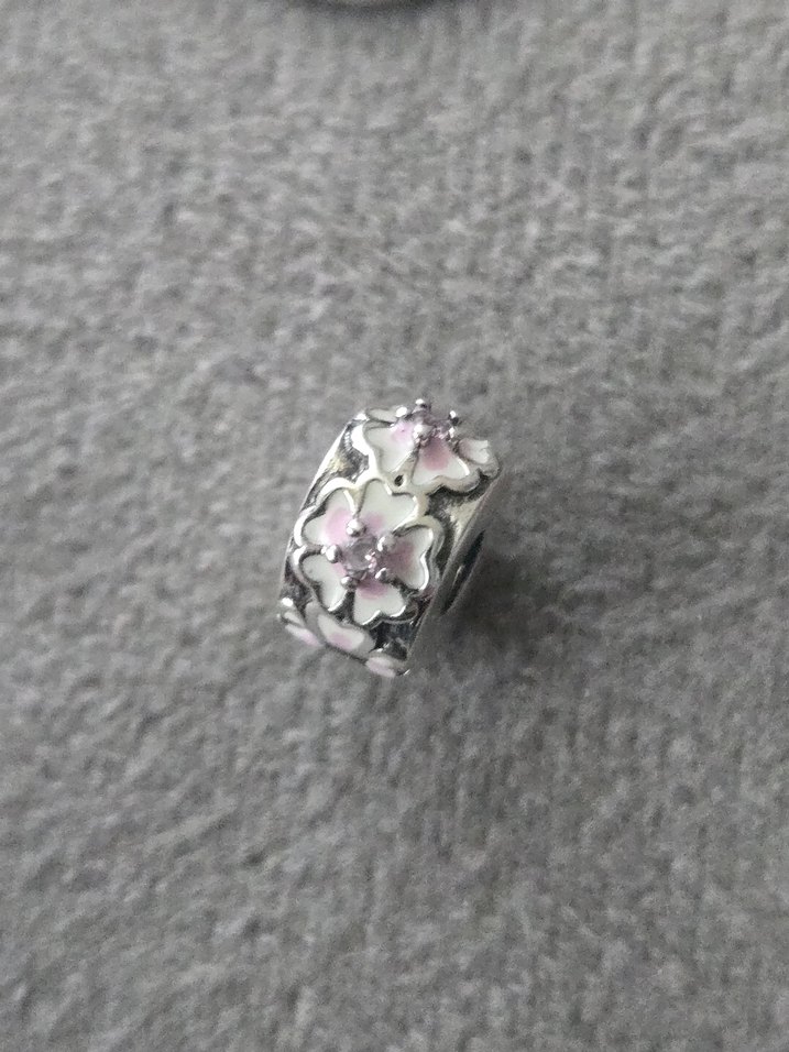 pembe çiçekler klips charm - Görsel 2