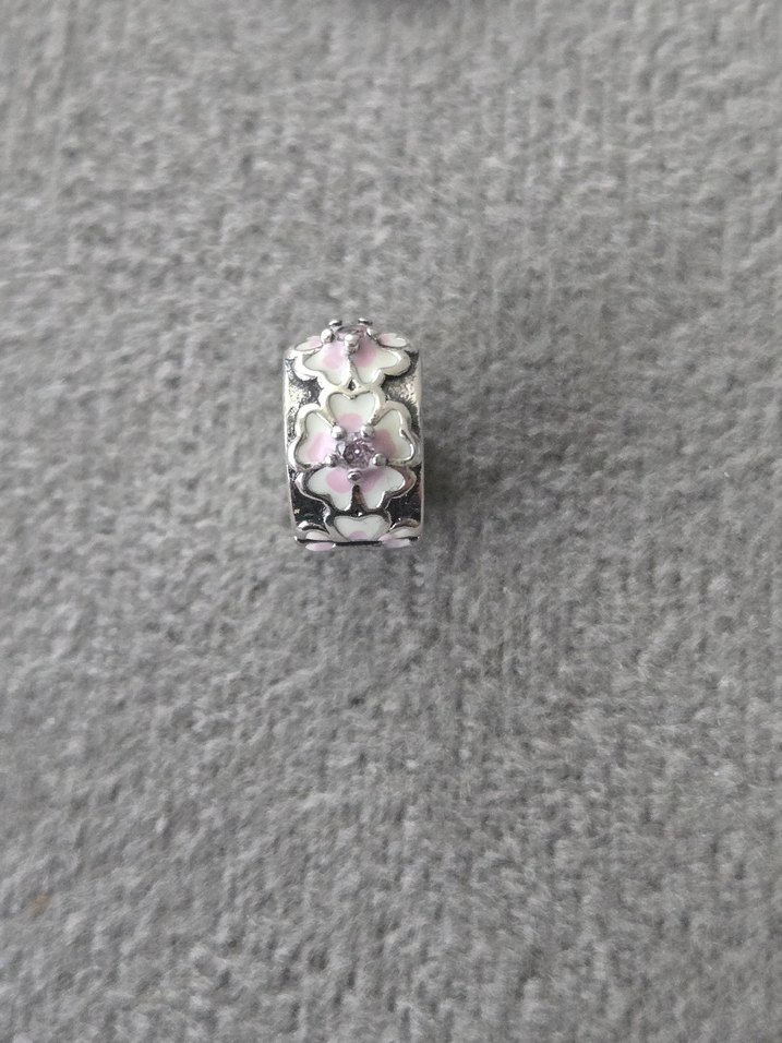 pembe çiçekler klips charm - Görsel 3