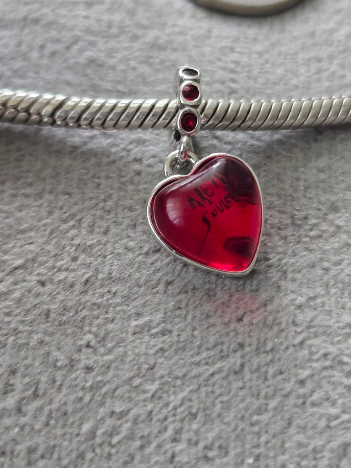 Ruh eşimsin kırmızı kalp charm - Görsel 3