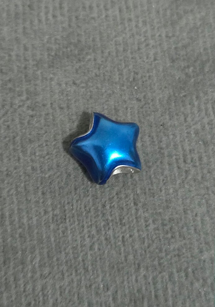 metalik mavi yıldız charm - Görsel 5