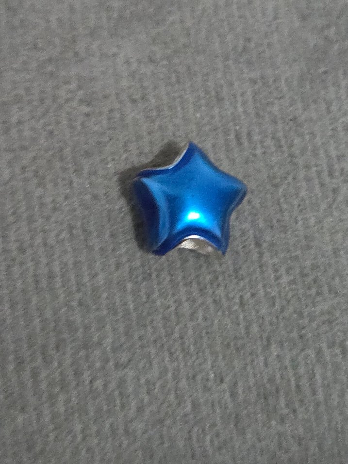 metalik mavi yıldız charm - Görsel 4