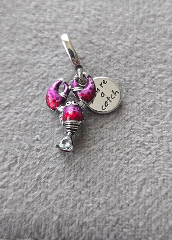 ışıltılı ıstakoz charm - Görsel 5