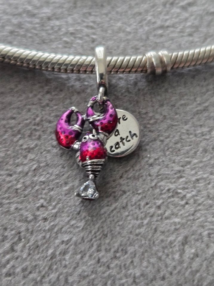 ışıltılı ıstakoz charm - Görsel 2