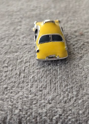 Sarı araba gümüş charm - Görsel 6