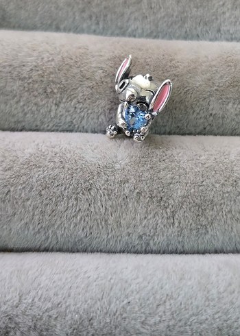 mavi kalp stitch charm - Görsel 4