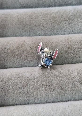 mavi kalp stitch charm - Görsel 3