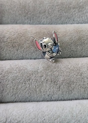 mavi kalp stitch charm - Görsel 5