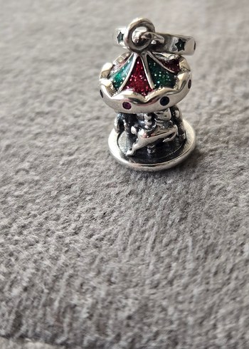 hareketli atlı karınca gümüş charm - Görsel 4