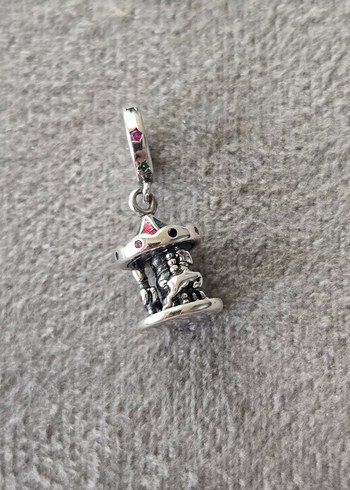 hareketli atlı karınca gümüş charm - Görsel 3