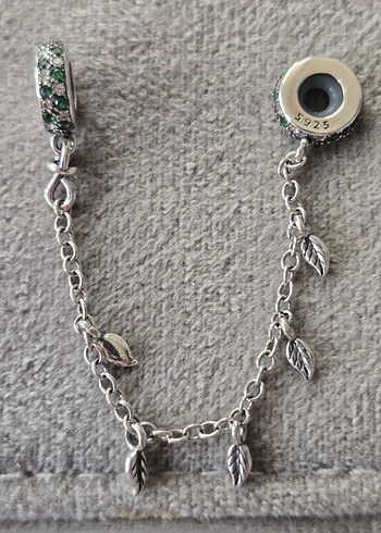 yapraklar güvenlik zinciri charm - Görsel 4