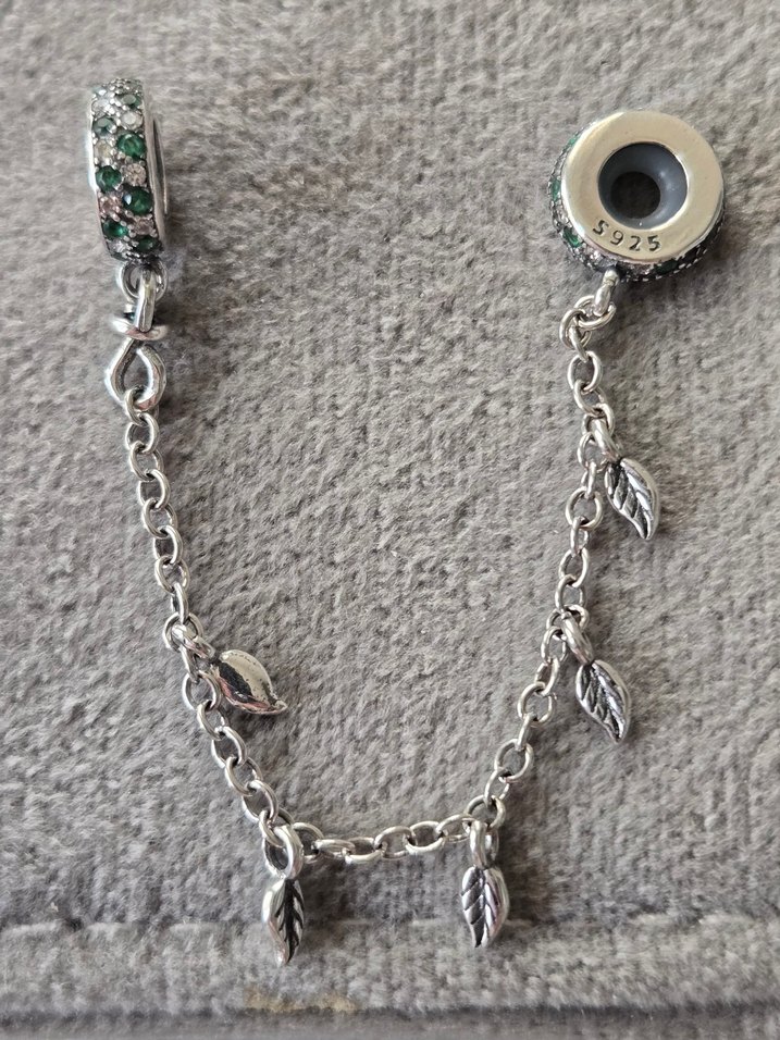 yapraklar güvenlik zinciri charm - Görsel 4