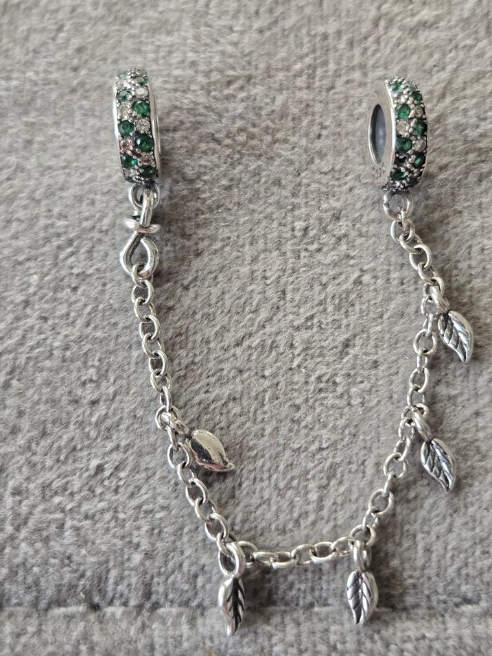 yapraklar güvenlik zinciri charm - Görsel 3