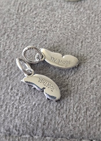 ışıltılı mavi kelebek kanatları charm - Görsel 4