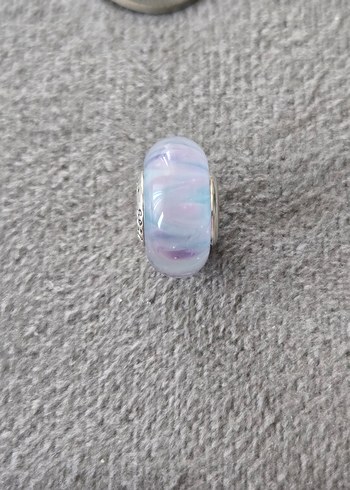 ebruli murano gümüş charm - Görsel 6