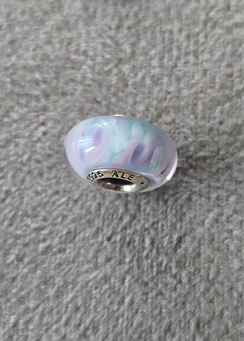 ebruli murano gümüş charm - Görsel 3