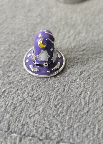 Mor cadı şapkası charm - Görsel 3