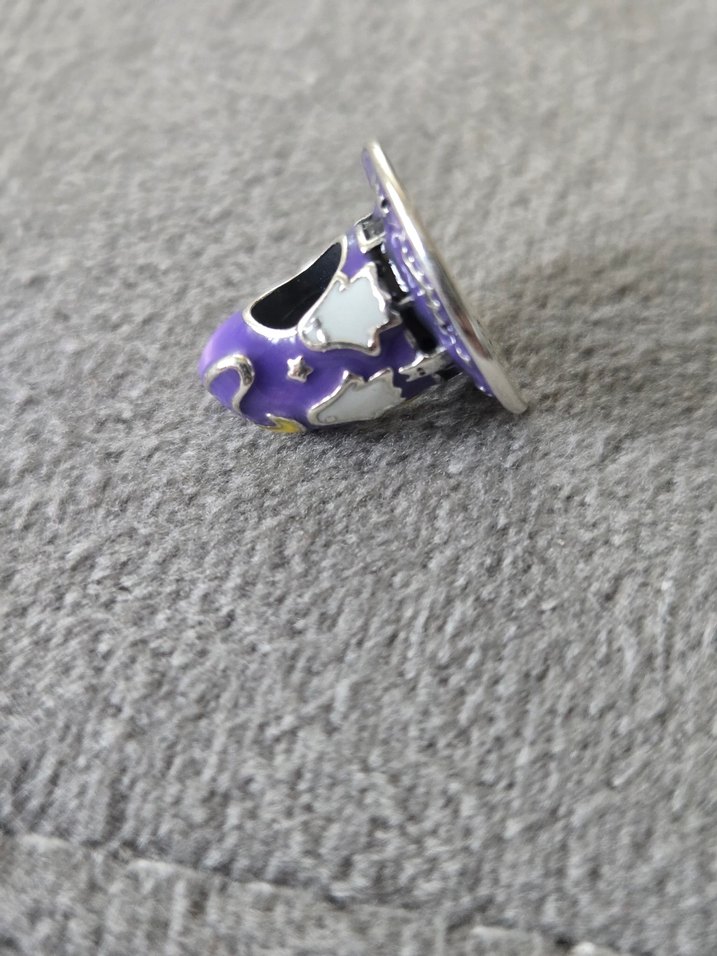 Mor cadı şapkası charm - Görsel 4