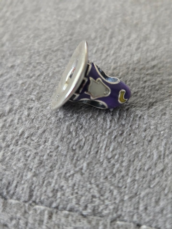 Mor cadı şapkası charm - Görsel 5