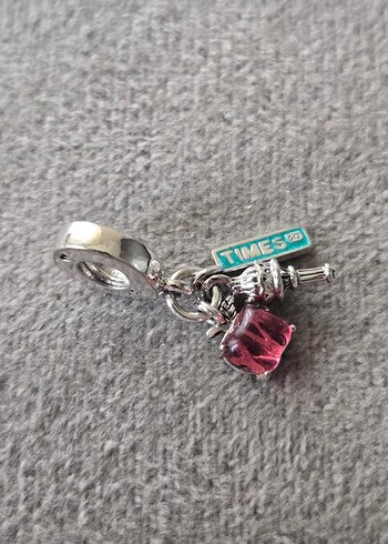 yeni yıl süsü gümüş charm - Görsel 6