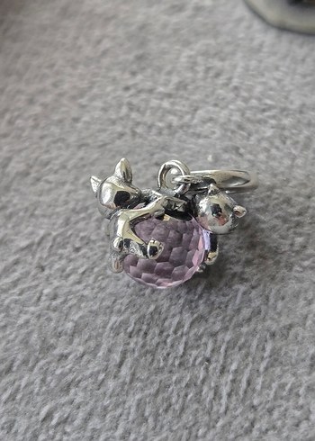 sevimli sarılan kediler charm - Görsel 4