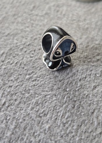 pelerinli stich gümüş charm - Görsel 5