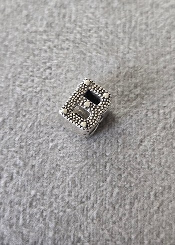 B harf gümüş charm - Görsel 4