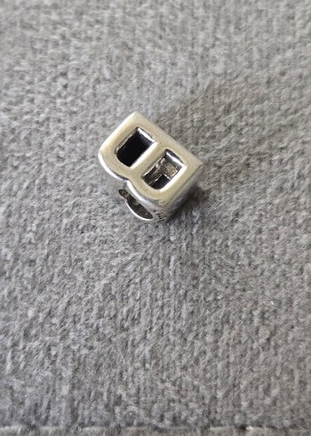 B harf gümüş charm - Görsel 3