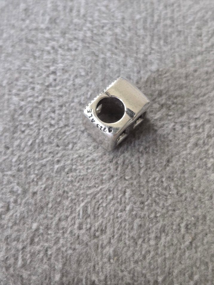 B harf gümüş charm - Görsel 5