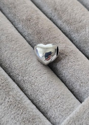 Kırmızı Taşlı kalp charm - Görsel 6