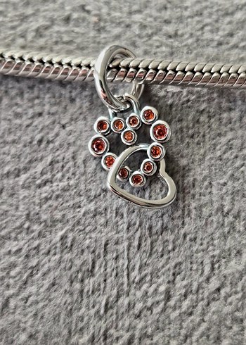 iç içe parıltılı kalpler charm - Görsel 2